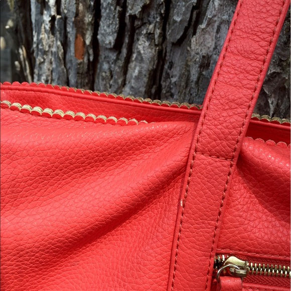 Urban Outfitters Large Coral Scalloped Tote Bag - Picture 4 of 6