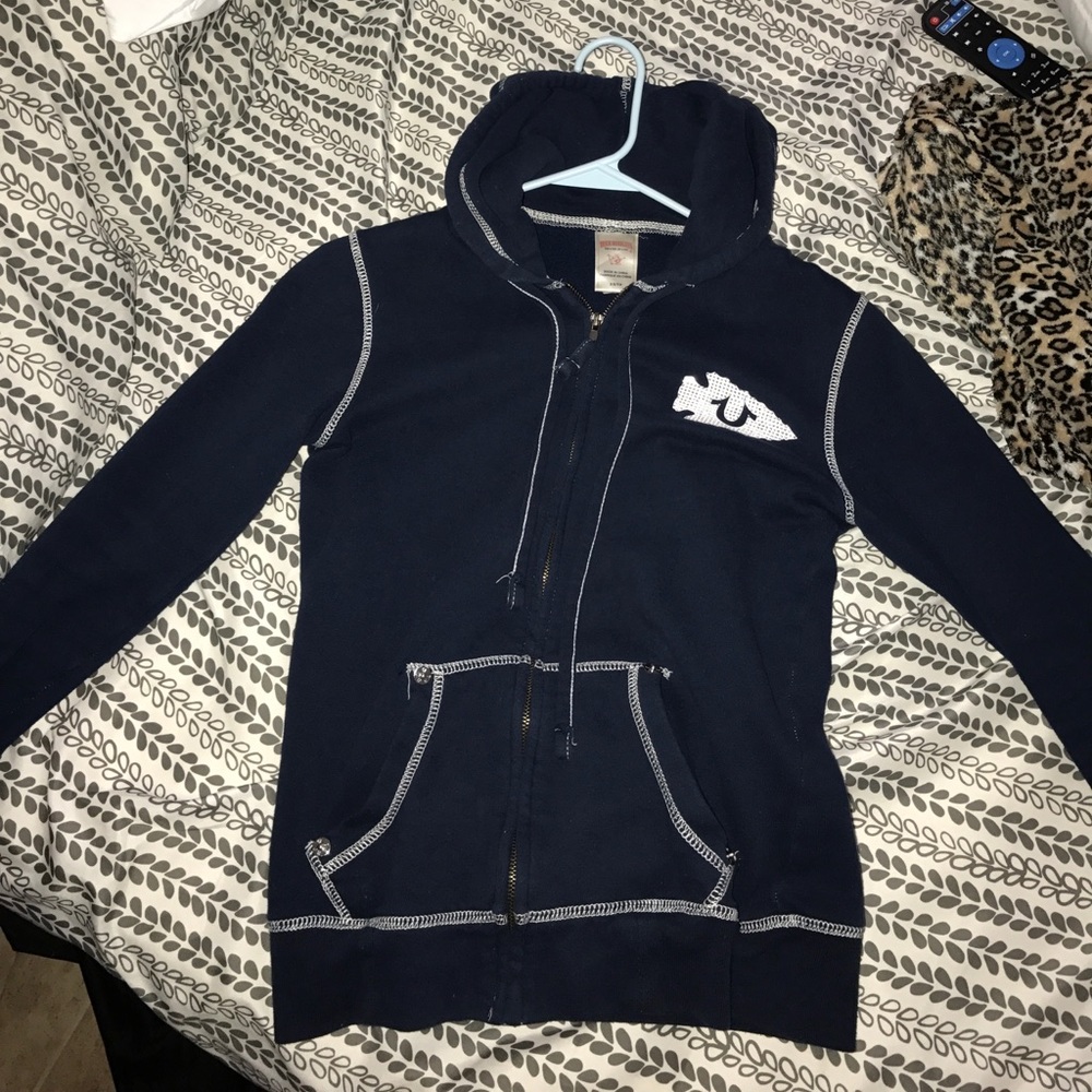 True religion zip up hoodie