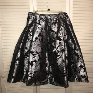 Black and Silver Evening Skirt w:33 1/2” L 29” (mid calf, but I’m 5 ft tall)