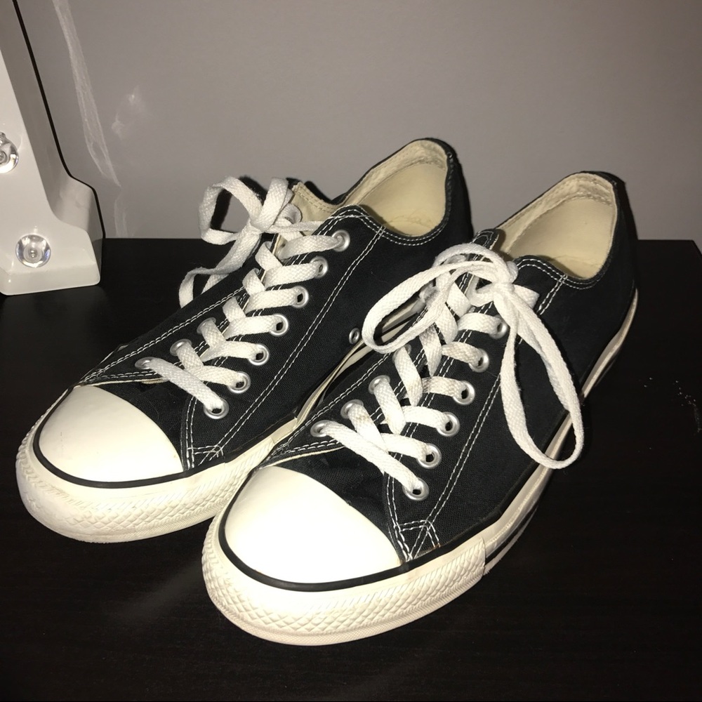 Black Converse With Box Women 12 Men 10