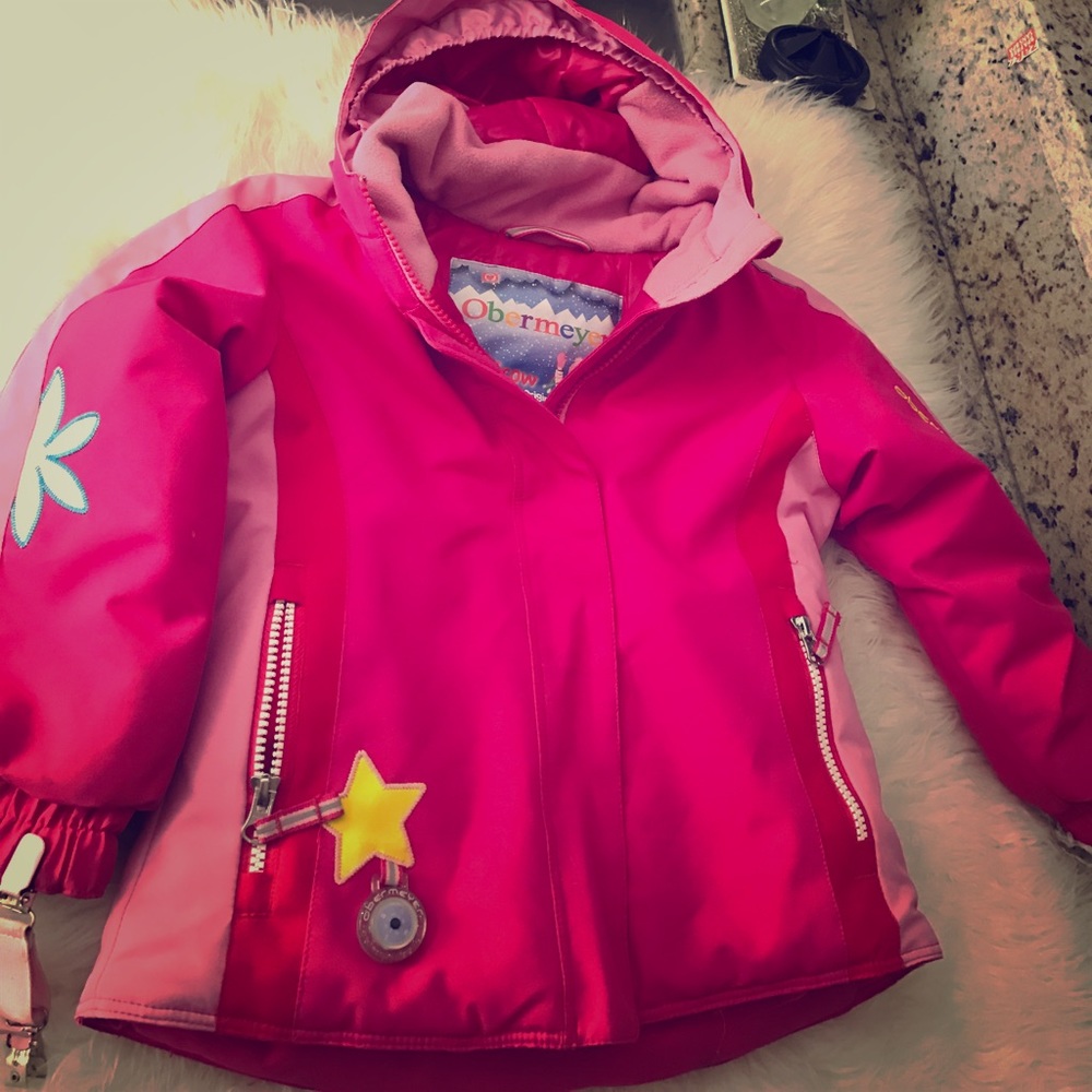 OBERMEYER pink ski or winter jacket size 4