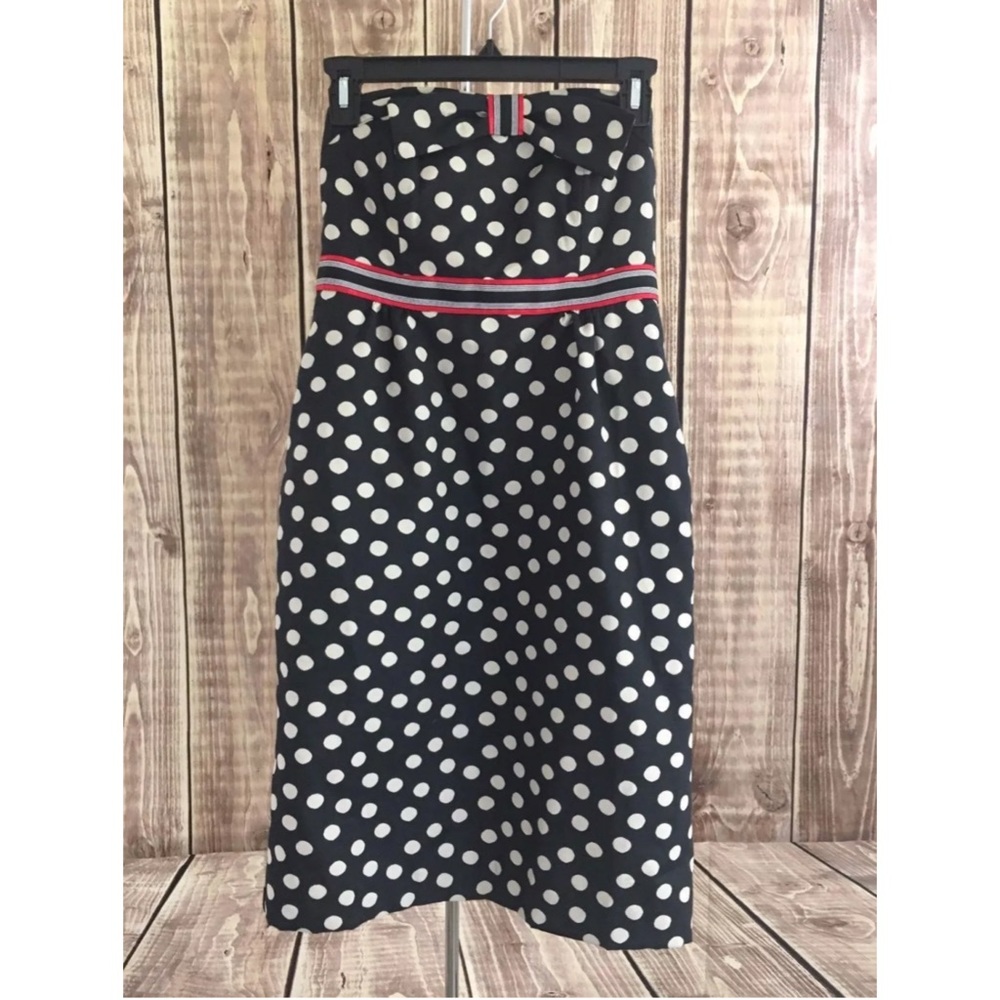 Maeve Anthropologie Polka Dot Empire Waist Dress