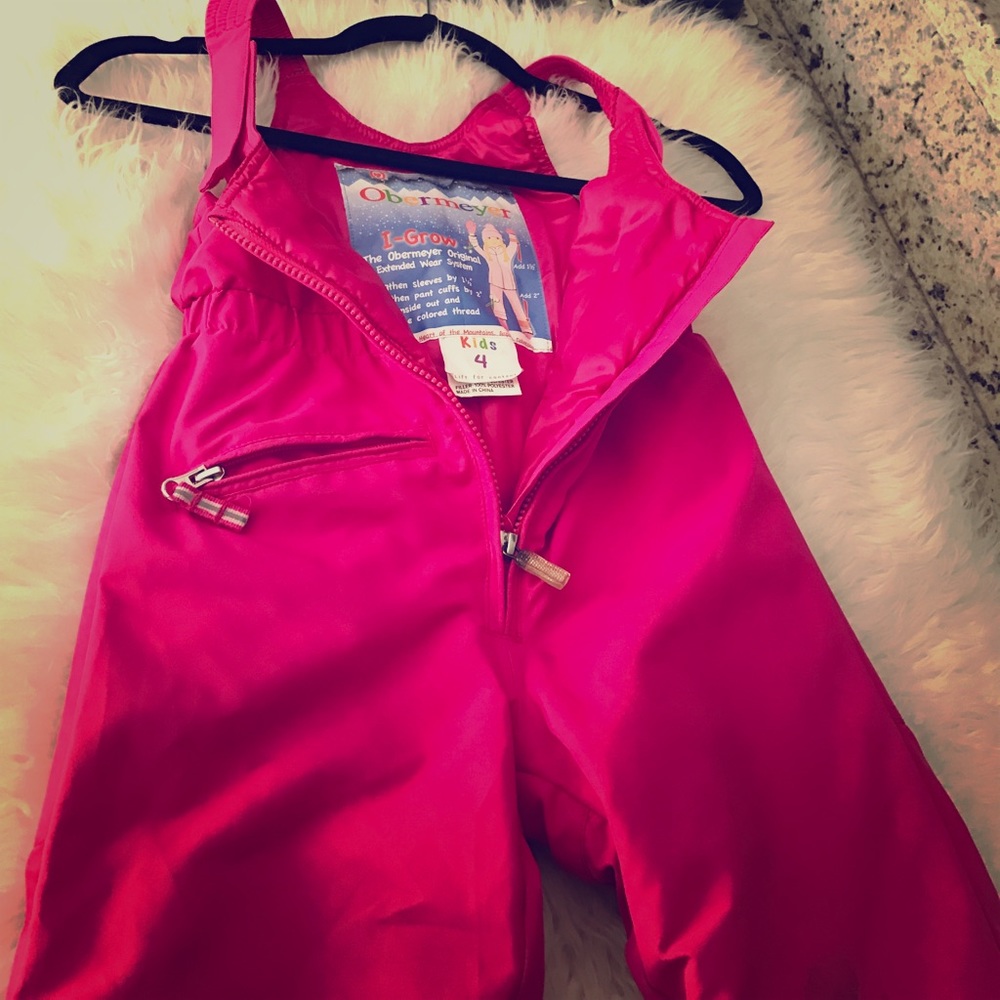 OBERMEYER SKII SUIT GIRLS 4T worn one ski season!