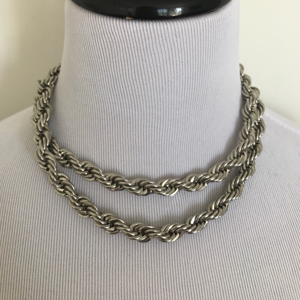 Silver Chain Loopable Necklace - Picture 2 of 4