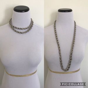 Silver Chain Loopable Necklace