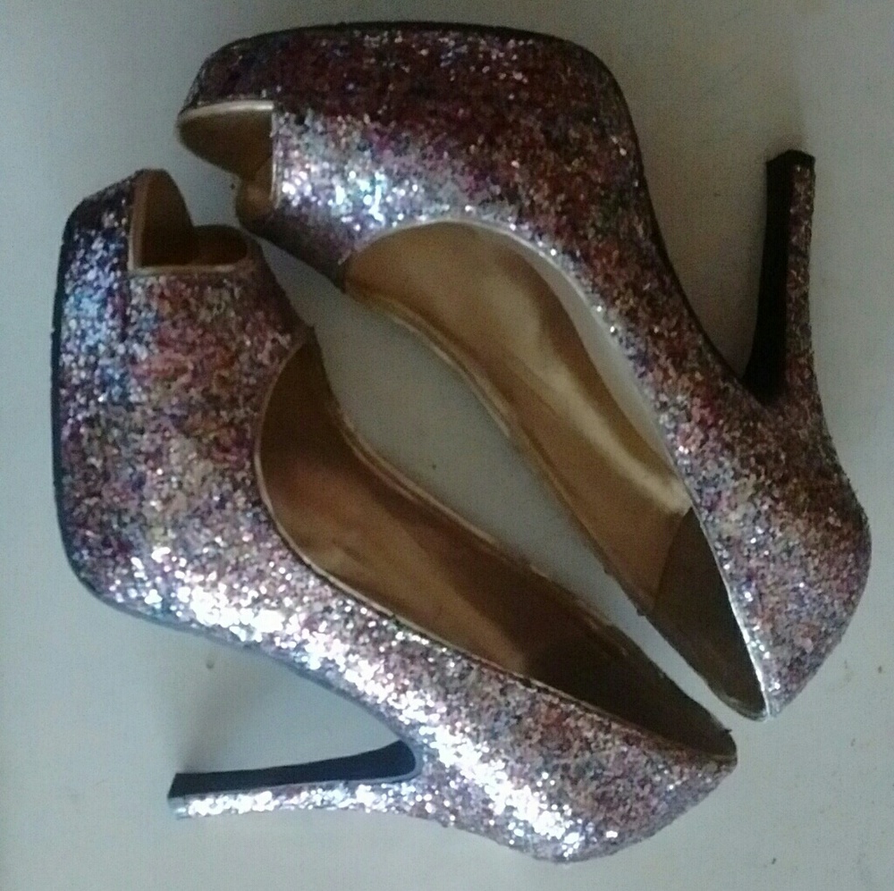 Candies multi sparkle heels