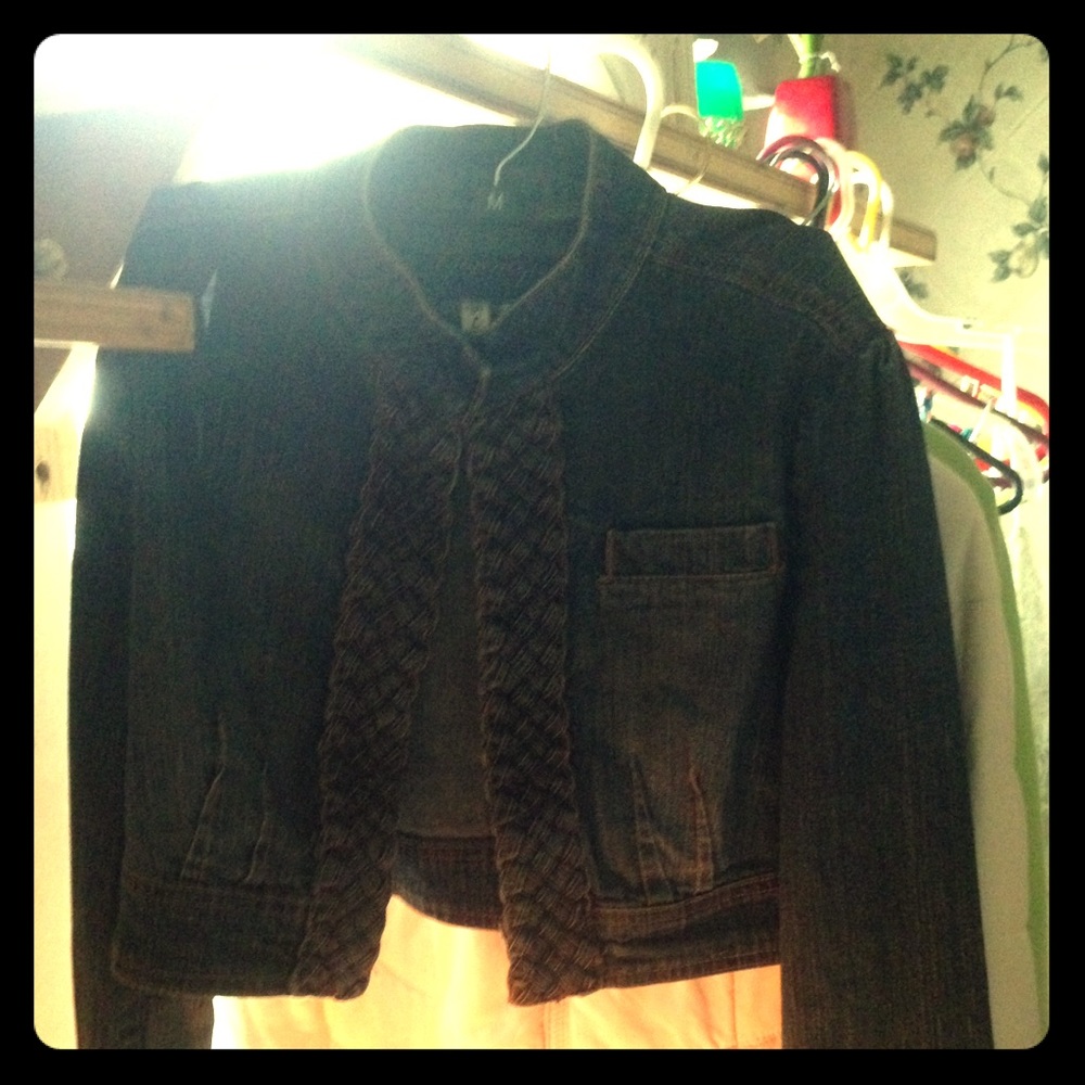 Jacket, shirts, glass crystal cinderella shoe.