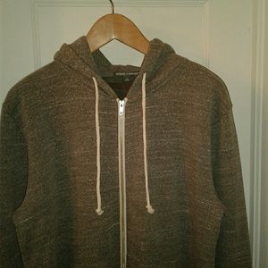 *NWOT* Mens grey hooded zip up sweatshirt
