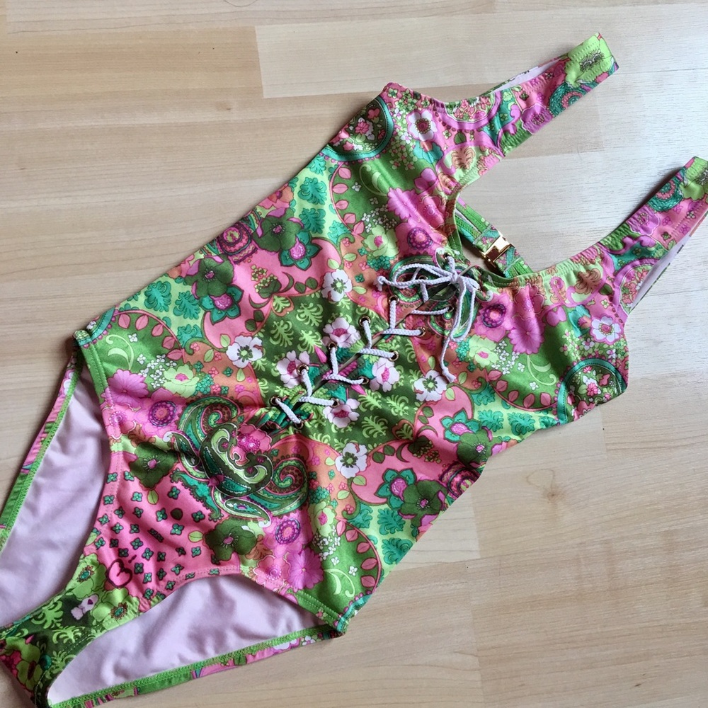 WILDFOX Psychedelic One Piece Bodysuit