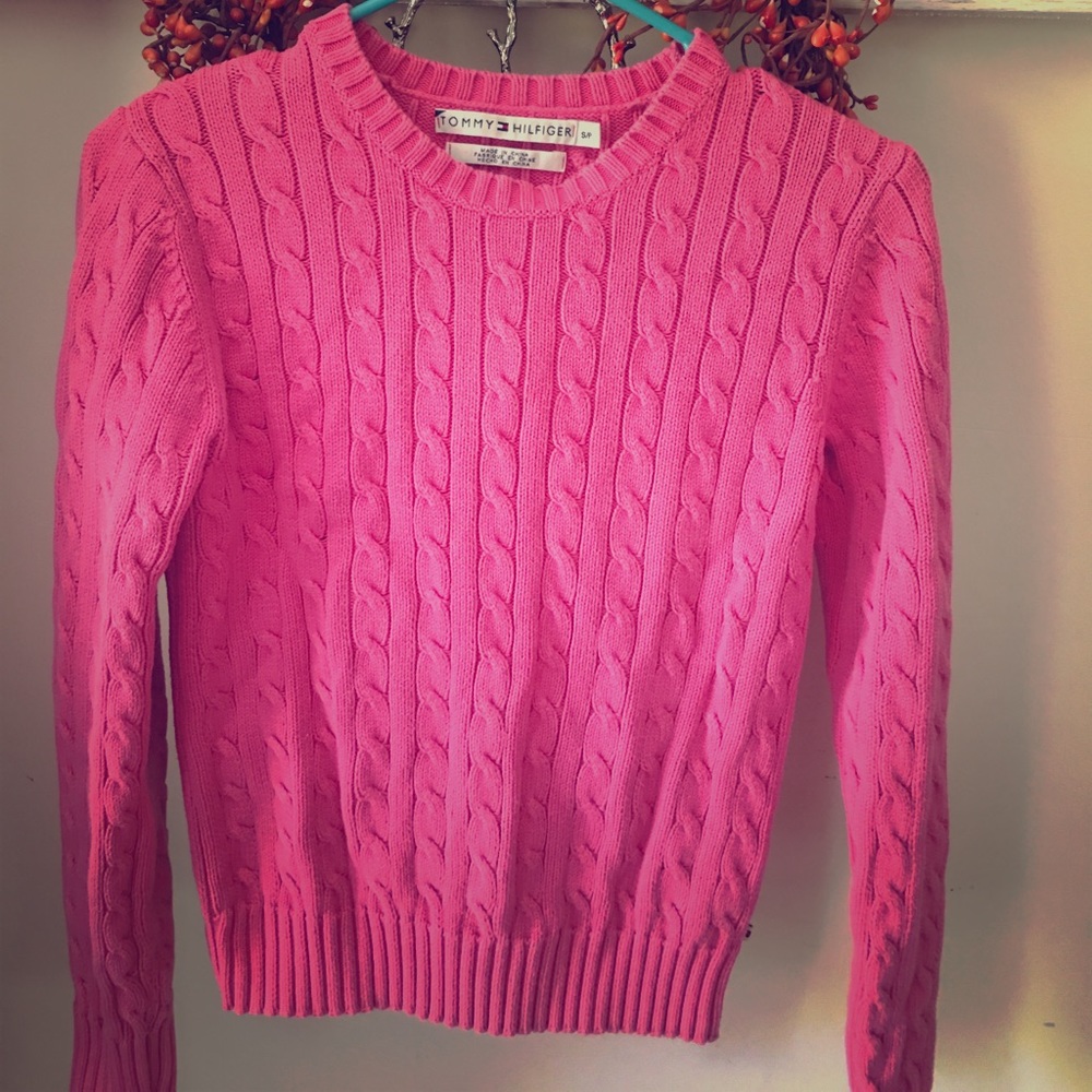 Tommy Hilfiger cableknit sweater size small