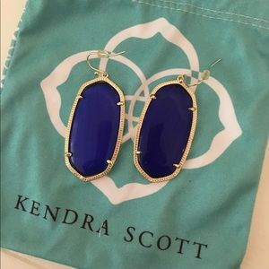 Kendra Scott Elle earrings (cobalt)