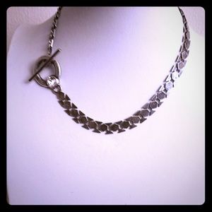 Customized Oxidized Silver Necklace