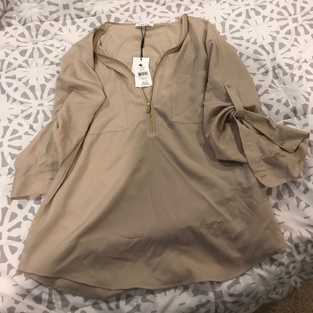 Calvin Klein zip top NWT