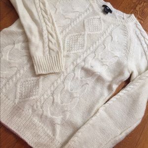 Cable knit sweater