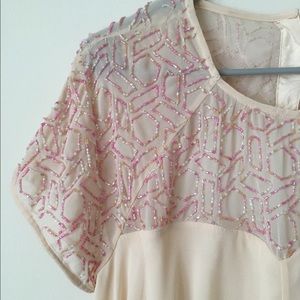 ASOS beaded midi cocktail dress