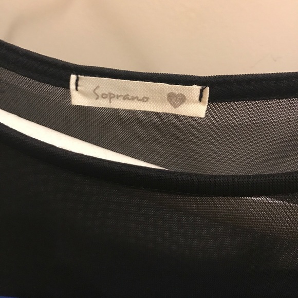 Blue Mini Dress with Mesh Cutouts - Picture 4 of 5