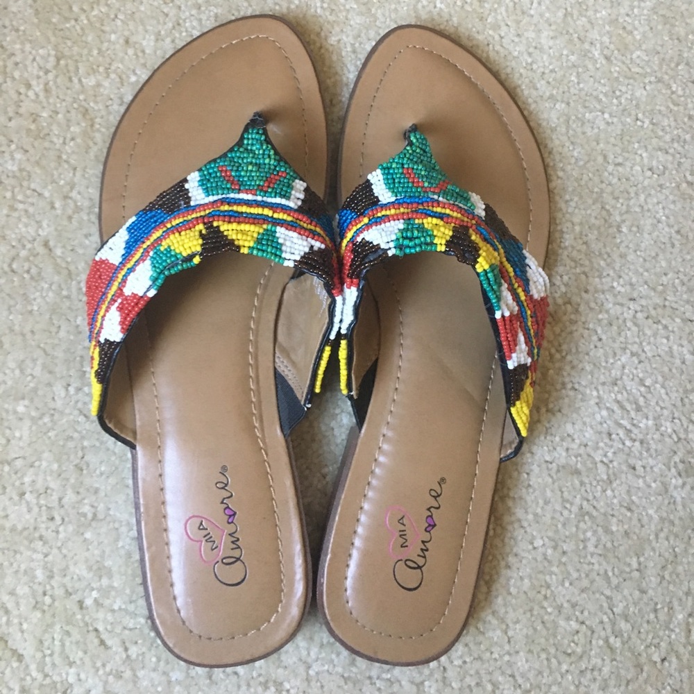 ☀️ Beaded flip-flops ☀️