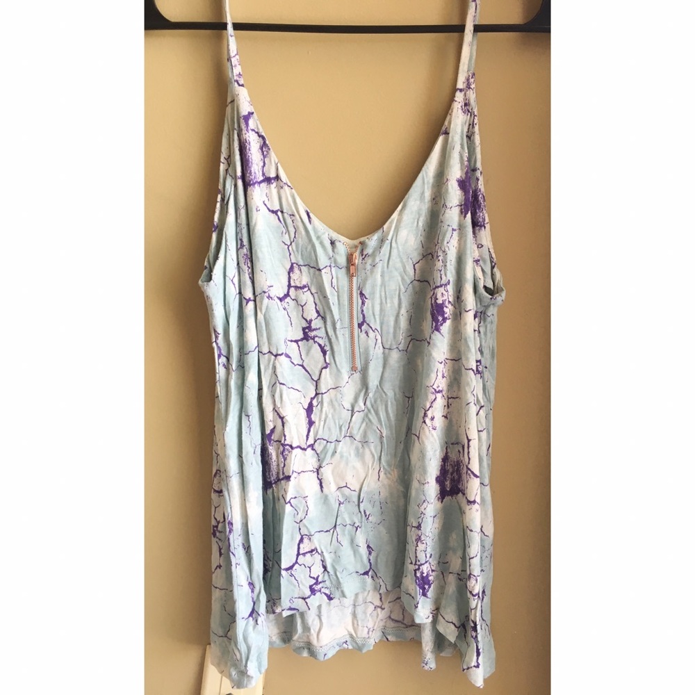 Lightning Bolt Zip Tank Top