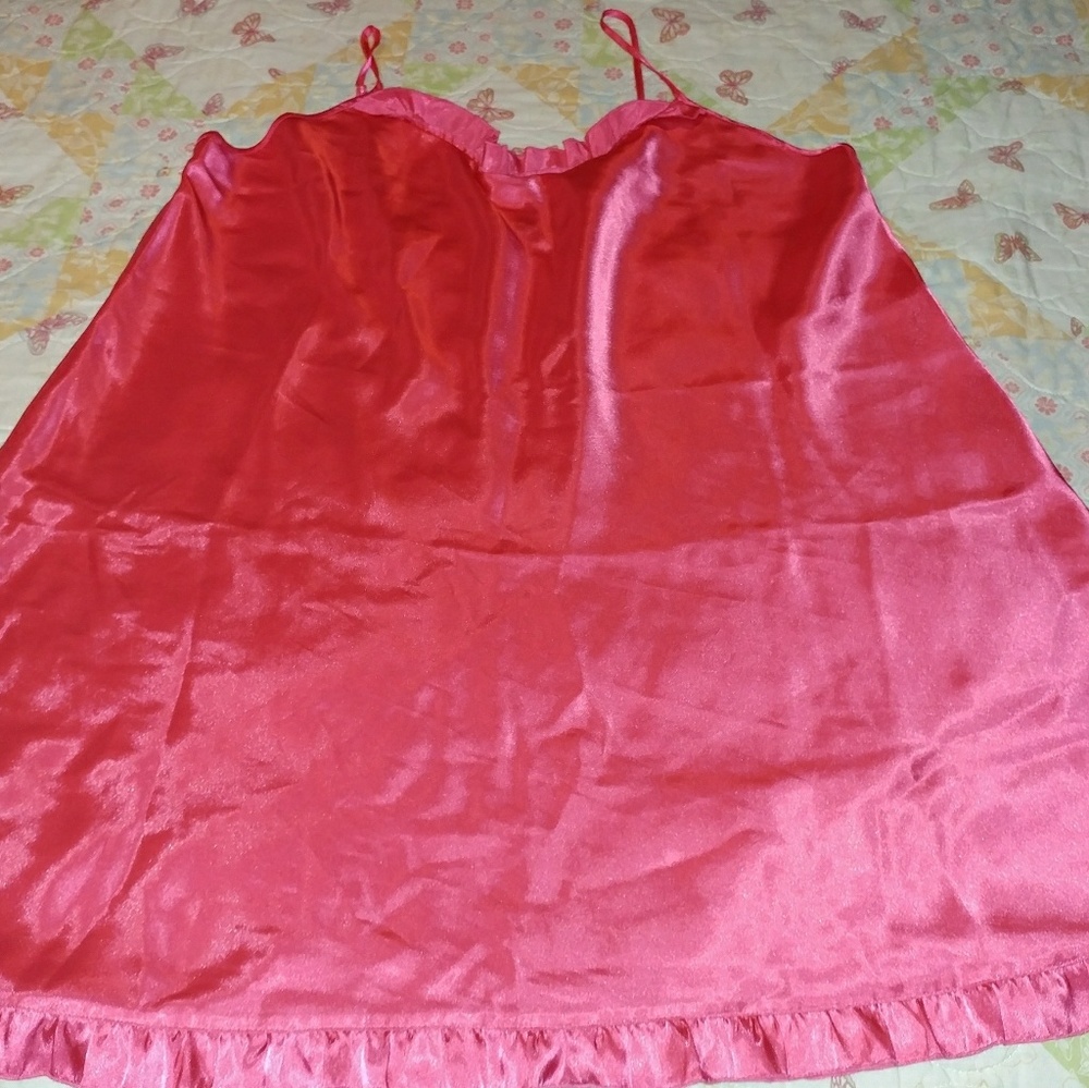 Sexy Nitey by Woman Within. Pretty Pink all satin.