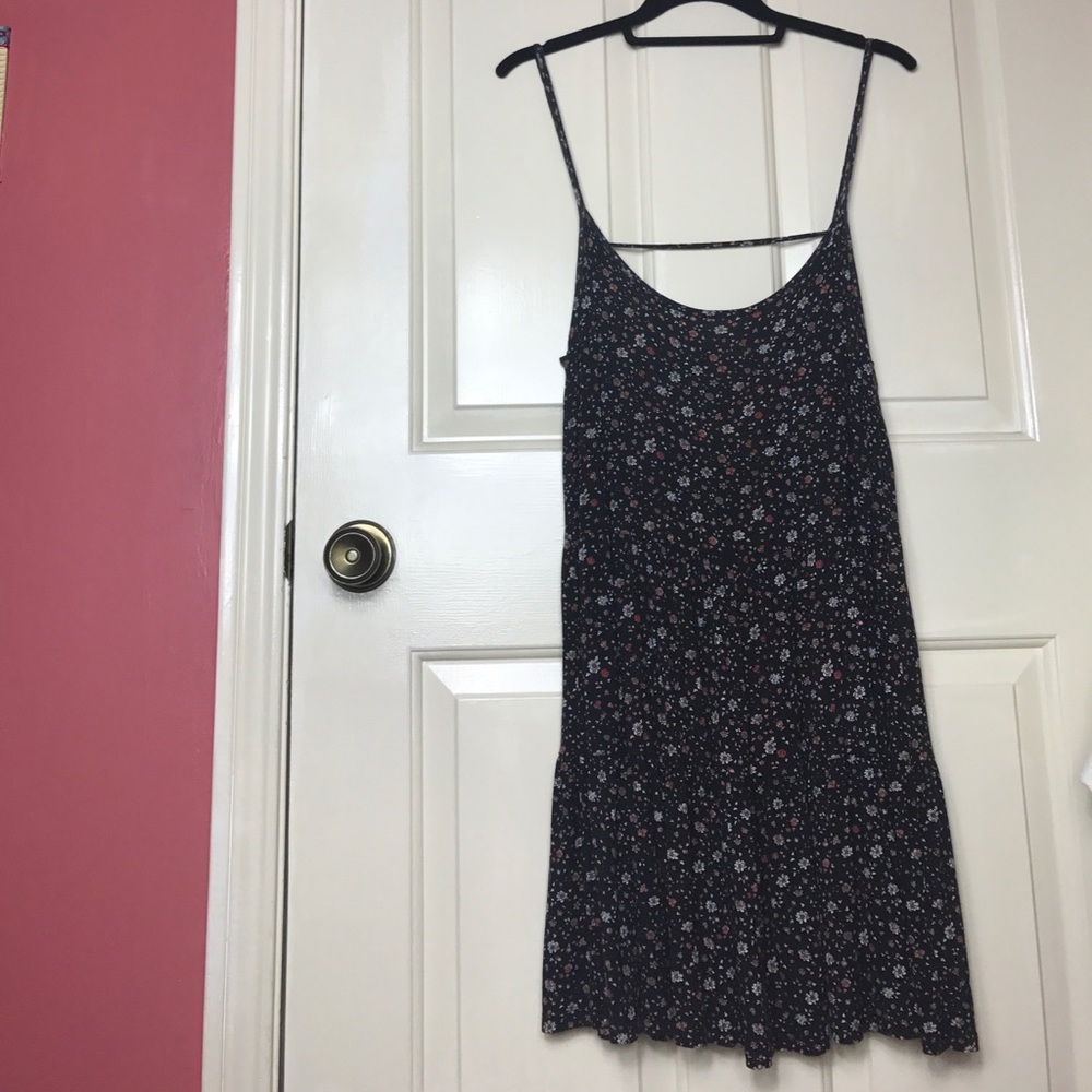 Brandy Melville Black Floral Dress