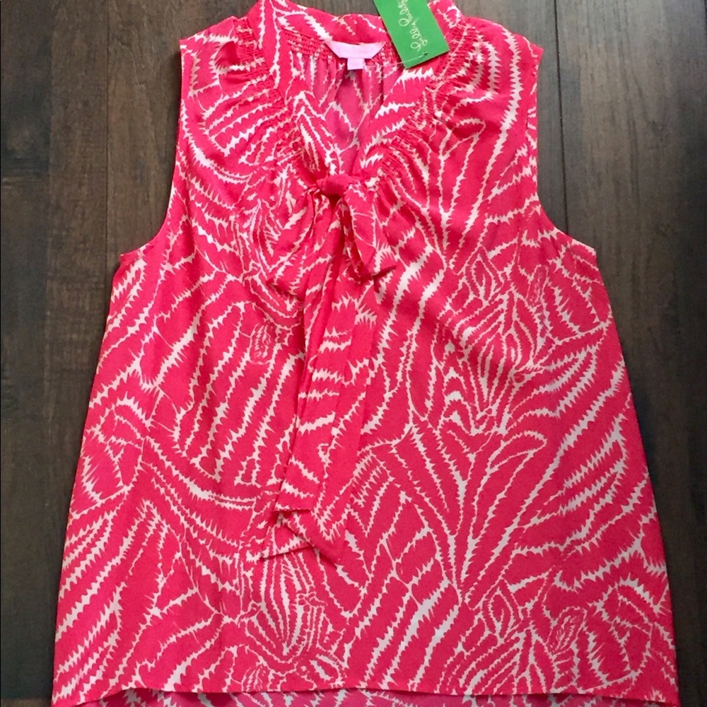 NWT Lilly Pulitzer Dhalia Top in Pink