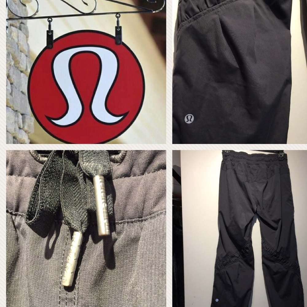 🍋lululemon long gray unlined pants 🍋size 4