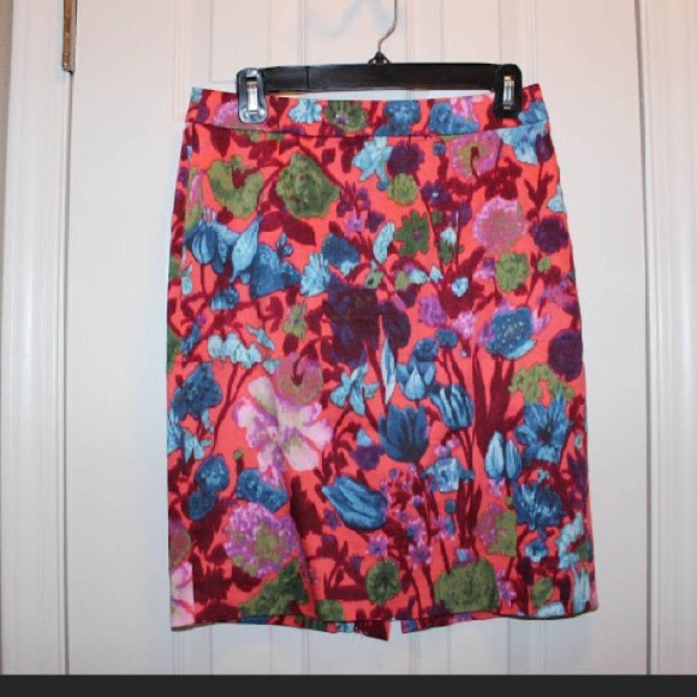 J. Crew Floral No. 2 Pencil Skirt