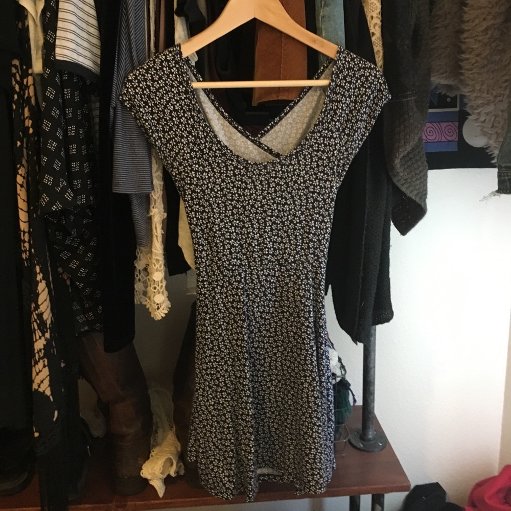 Brandy cross back floral dress