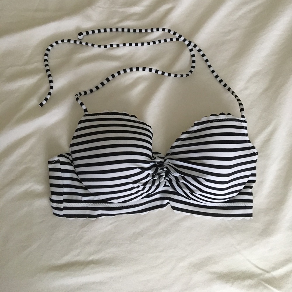 Victoria's Secret Striped Halter Strap Bikini 32C