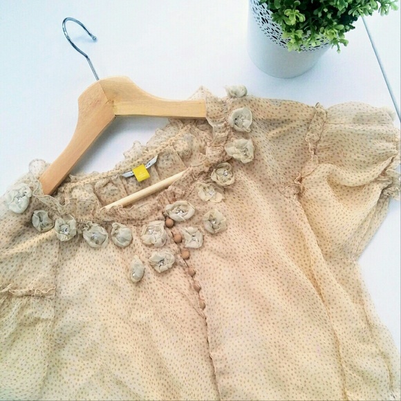 Anthropologie Tops - Anthropologie Sheer Blouse