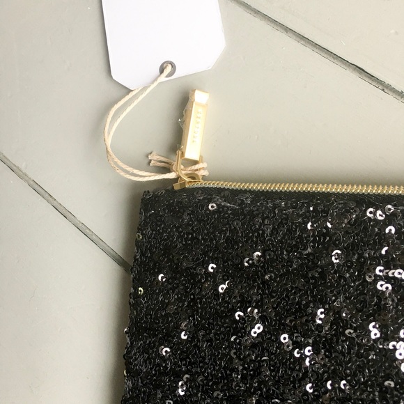 πHPπKestrel Black Sequin Clutch, NWT - Picture 4 of 7