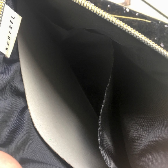 πHPπKestrel Black Sequin Clutch, NWT - Picture 5 of 7