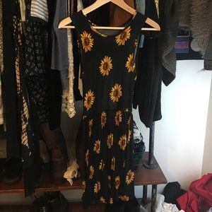 Sunflower open back dress