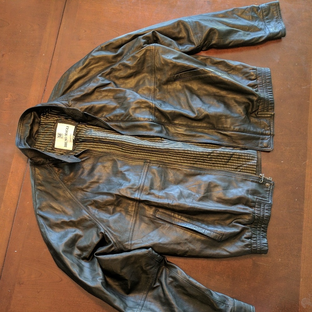 Bruno Magli leather jacket