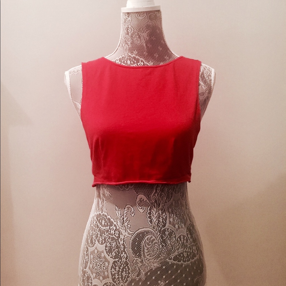 Red Crop Top