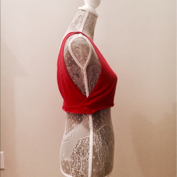 Red Crop Top - Picture 2 of 4