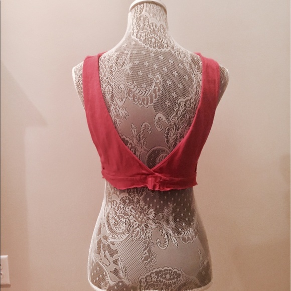 Red Crop Top - Picture 3 of 4