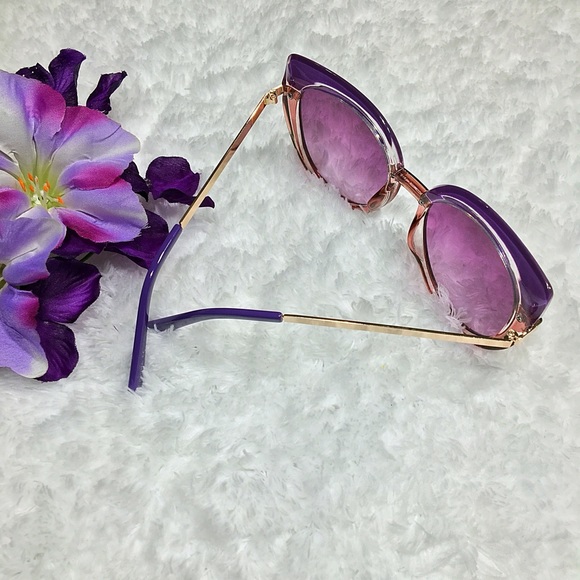 "Jackie" Retro Cat Eye Sunglasses - Picture 2 of 4