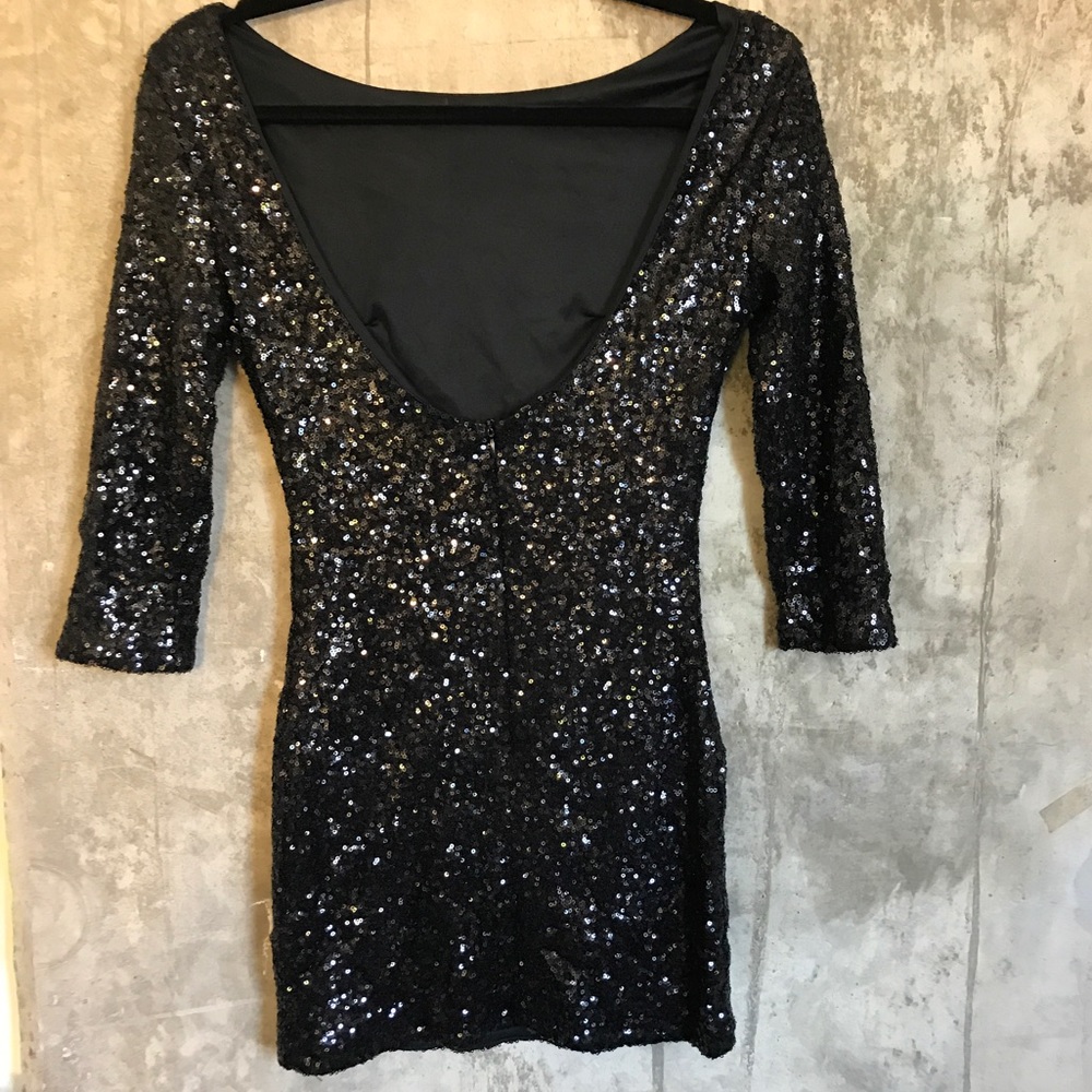 โ SOLD โ Tobi Black Sequin Dress - Picture 6 of 6