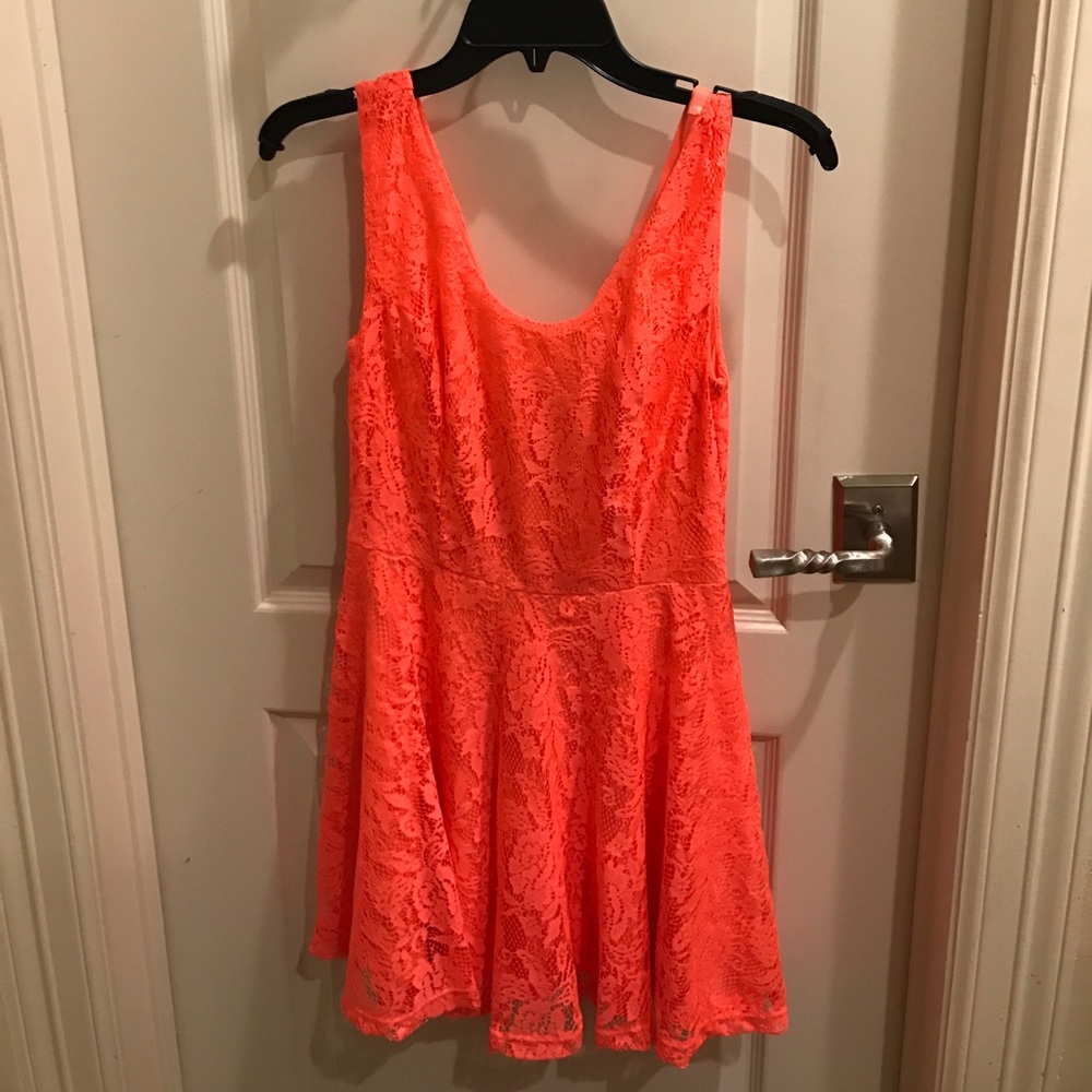 Bright Pink Lace Dress