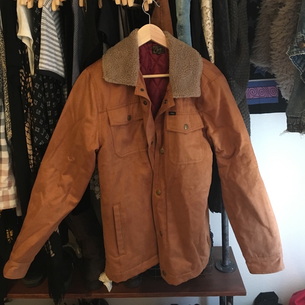 Obey faux suede jacket