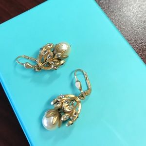Gilded acorn earrings