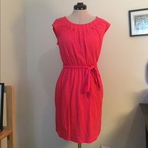 Loft cotton dress pink and summery