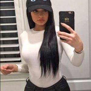 American apparel white bodysuit kylie Jenner