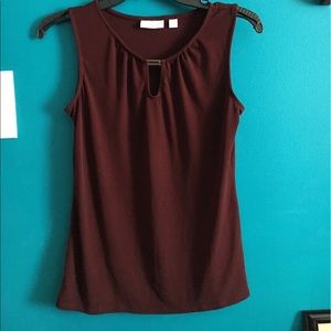 New York and Company business casual shirt, maroon