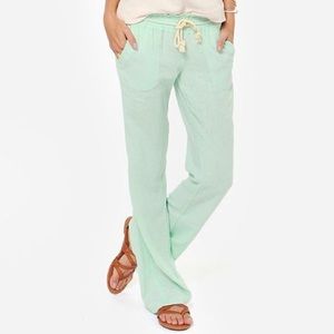 Roxy Mint Green Beach Pants