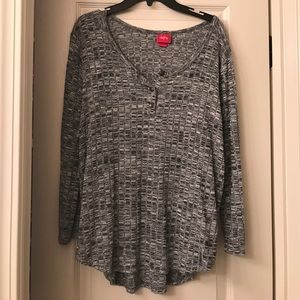 Black and white sweater