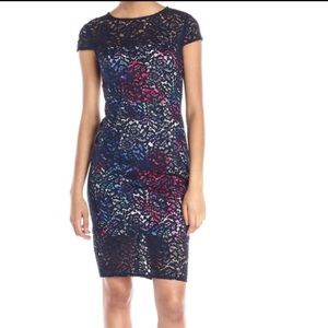 Betsey Johnson Blue lace floral dress