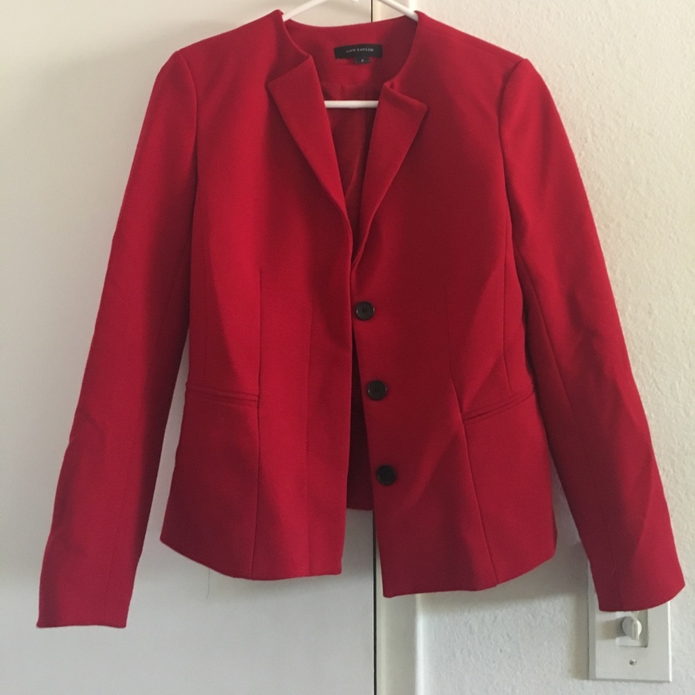 Ann Taylor Red suit jacket