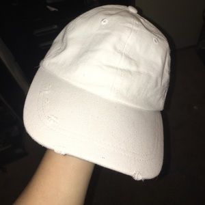 Cute white baseball hat